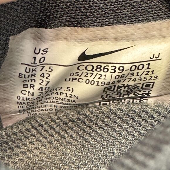 Nike Trail Running Shoes Womens Size 10 Black Athletic Sneakers CQ8639-001 - Picture 9 of 10